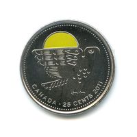 Канада 25 центов, 2011 Природа Канады Сапсан UNC