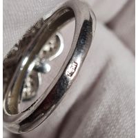 С рубля! кольцо перстень серебро 925, много лотов с рубля! без мц. #4