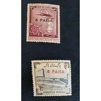 Пакистан** надпечатки новый номинал