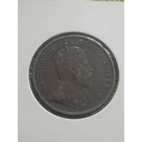 Джерси остров 1/24 шиллинга 1909 г ( Король Эдвард VII )