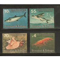 Тринидад и Тобаго-1983(Мих.465-478) , **  ,  Морская  Фауна , Рыбы, Раки, Раковины (полная серия)