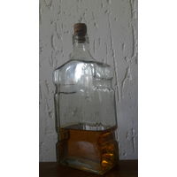 Штоф из-под Беловежской горькой времён СССР. Бутылка. СССР