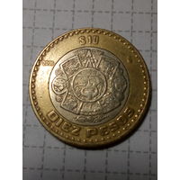 10 песо Мексика  2006 год