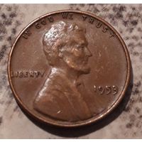 1 цент 1953 США МД Филадельфия