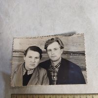 Фотография. История СССР в лицах. Семейная пара. 1961 год. Винтаж.