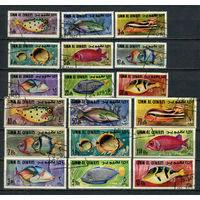 Умм-эль-Кайвайн - 1967 - Рыбки - 18 марок. Гашеные.  (Лот 26HX)-TG3P35