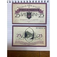 25 пфеннигов (нотгельды) г. Германия Зигенрюк-1201