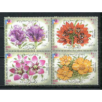 Иран - 2002 - Цветы. Международная филателистическая выставка - сцепка - [Mi. 2895-2898] - полная серия - 4 марки. MNH.  (Лот 45JN)-T4P4