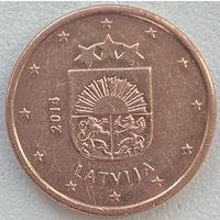 Латвия 1 евроцент 2014 г.