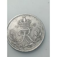 Дания 25 эре 1949 года .