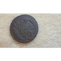 2 копейки 1766 год ММ. Перечекан