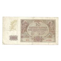 10 злотых 1940 г. Оккупированная Польша