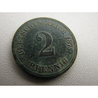2 пфеннига 1875 J Германская Империя