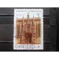Ангола, колония Португалии, 1969. Церковный портал монастыря Жеронимуш