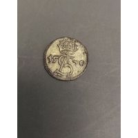 Двуденарий 1570 зеркальный , с рубля