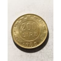 Италия 200 лир 1980