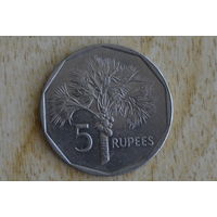 Сейшелы 5 рупий 2007 с 1 руб