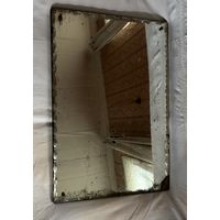 Старинное тяжелое настольное зеркало