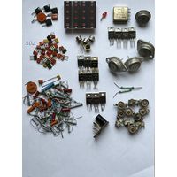 Радиодетали: транзисторы, диоды, конденсаторы,реле, герконы.