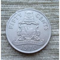 Werty71 Бермуды Бермудские острова 50 центов 1970 Корабль