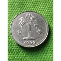 10. Распродажа! Алжир 10 сантимов, 1989 г. Нечастый год! UNC!