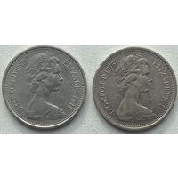 Великобритания 5 пенсов 1975 г. Цена за 1 шт.