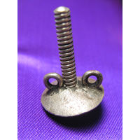 Винт серебряный (22 мм) с закруткой (гайкой 14 мм диаметром) на награду (полковой знак) РИА под крупную резьбу