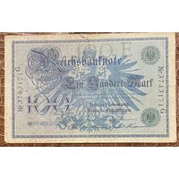 Банкнота 100 марок 1908 год. Германская империя.