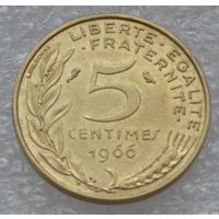 Франция, 5 сантимов 1966 г.