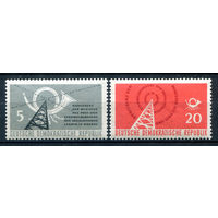 ГДР - 1958г. - Конференция министров почты и связи социалистических стран - 2 марки - полная серия, MNH [Mi 620-621]. #1-GG-22-A-1