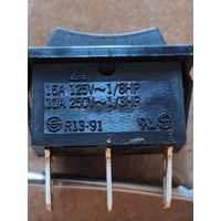 Переключатель Клавишный (рокерные) переключатель R13-91, выключатель, три положения без фиксации