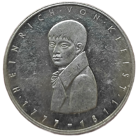 5 марок, 1977 200 лет со дня рождения Генриха фон Клейста