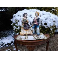 Большая Керамическая Статуэтка в Пасторальном Стиле, Середина ХХ века Италия.