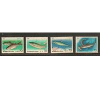Южная Корея-1986(Мих.1461-1464) , **  , Морская  Фауна ,Рыбы, (полная серия)