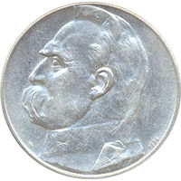 Польша 5 злотых 1934г. Пилсудский Легионер