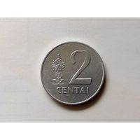 Литва 2 цента, 1991г. (обм-D.K)