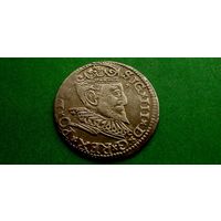 III ГРОША SIG III 1594 РИГА ПРИЯТНАЯ ! СООТНОШЕНИЕ АВЕРСА К РЕВЕРСУ 43*