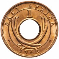 Восточная Африка Британская 1 цент, 1962 Елизавета II UNC