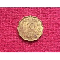 Парагвай 10 сентимо 1953 г.
