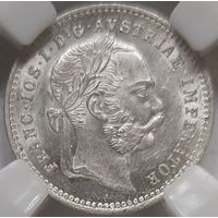 10 крейцеров 1872 MS-64