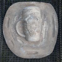 Гипсовая форма для лепки пивной кружки с эмблемой зубра (рабочая).