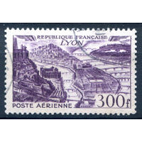 Франция - 1949/50г. - архитектура, авиапочта, 300 fr - 1 марка - гашёная [Mi 863]. #2-Fr-61-A-2