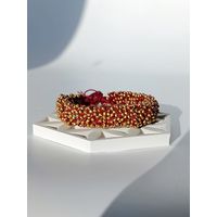 Широкий вязаный браслет из бисера