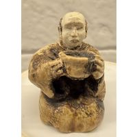 Фигурка из БИВНЯ МАМОНТА. 7. СТАРАЯ. 19 век. НЭЦКЕ ?  Распродажа коллекции!!!