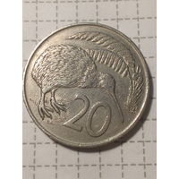 20 центов Новая Зеландия 1967 год