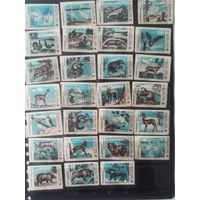 Этикетки спичечные.1977.  Заповедники СССР.