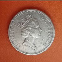 Великобритания 1 фунт 1985 г., KM# 941