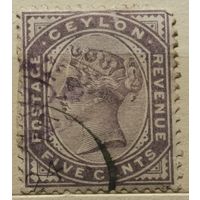 Цейлон 1886г. Британские колонии