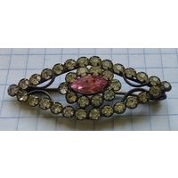 Брошь серебряная из СССР, с дефектом