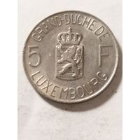 Люксембург 5 франков 1962